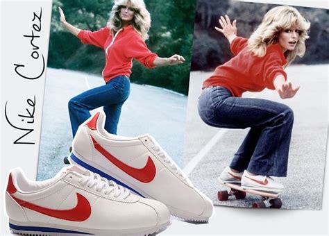 farrah fawcett nike sneakers|How Celebrities Wear Nike Cortez Sneakers So Differently .